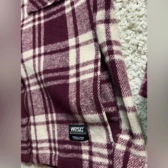 Unisex WESC Hoodie Flannel Men’s Medium/ Women’s Large - Picture 3 of 6
